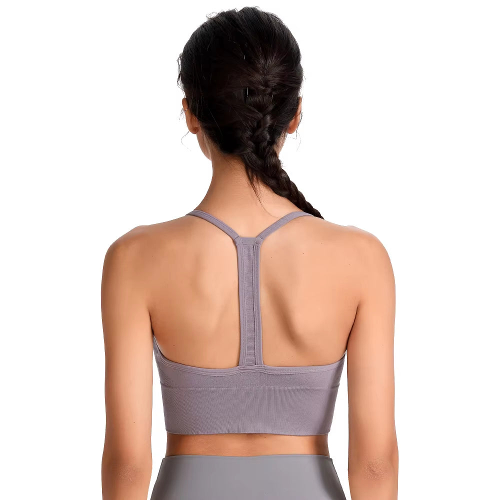 Sports Wear for Women Gym Bra plus Size XXL High Impact Shockproof Wirefree Racerback Running Yoga Workout Top for Fitness
