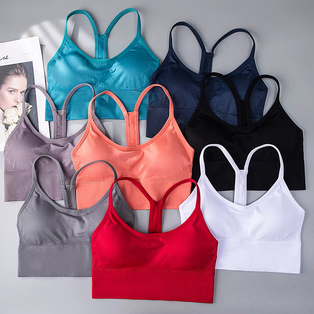 Sports Wear for Women Gym Bra plus Size XXL High Impact Shockproof Wirefree Racerback Running Yoga Workout Top for Fitness