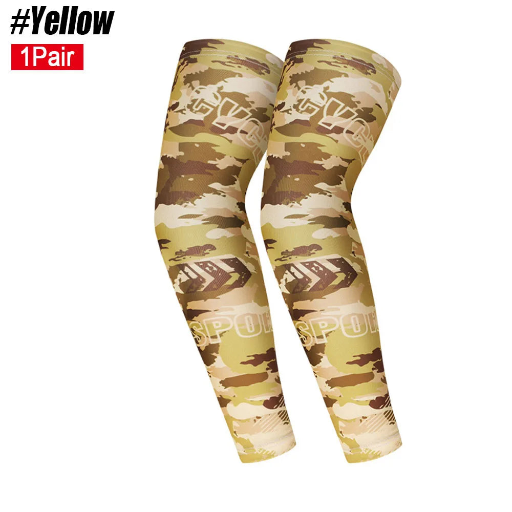 1Pair Sports Cycling Arm Sleeves Anti-Uv Sun Protection Upfarm Compression Cover for Running Basketball Football Fishing