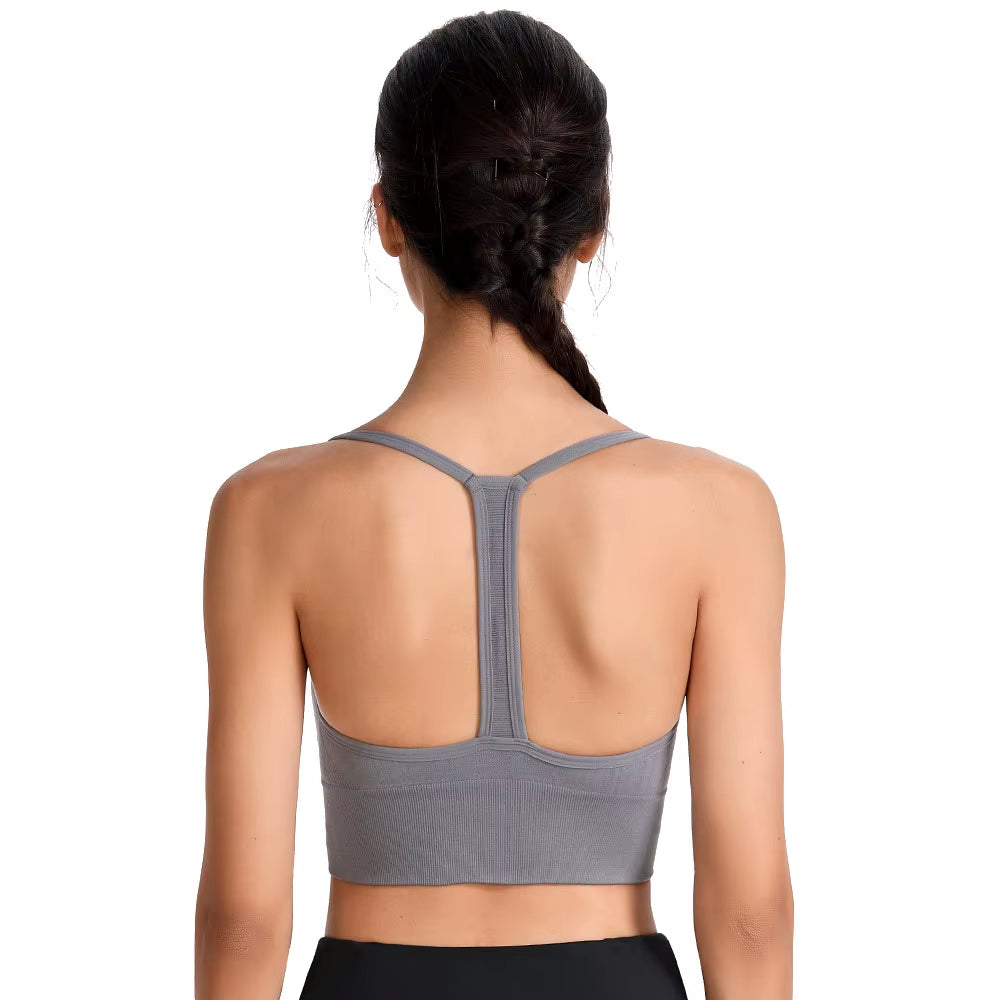 Sports Wear for Women Gym Bra plus Size XXL High Impact Shockproof Wirefree Racerback Running Yoga Workout Top for Fitness