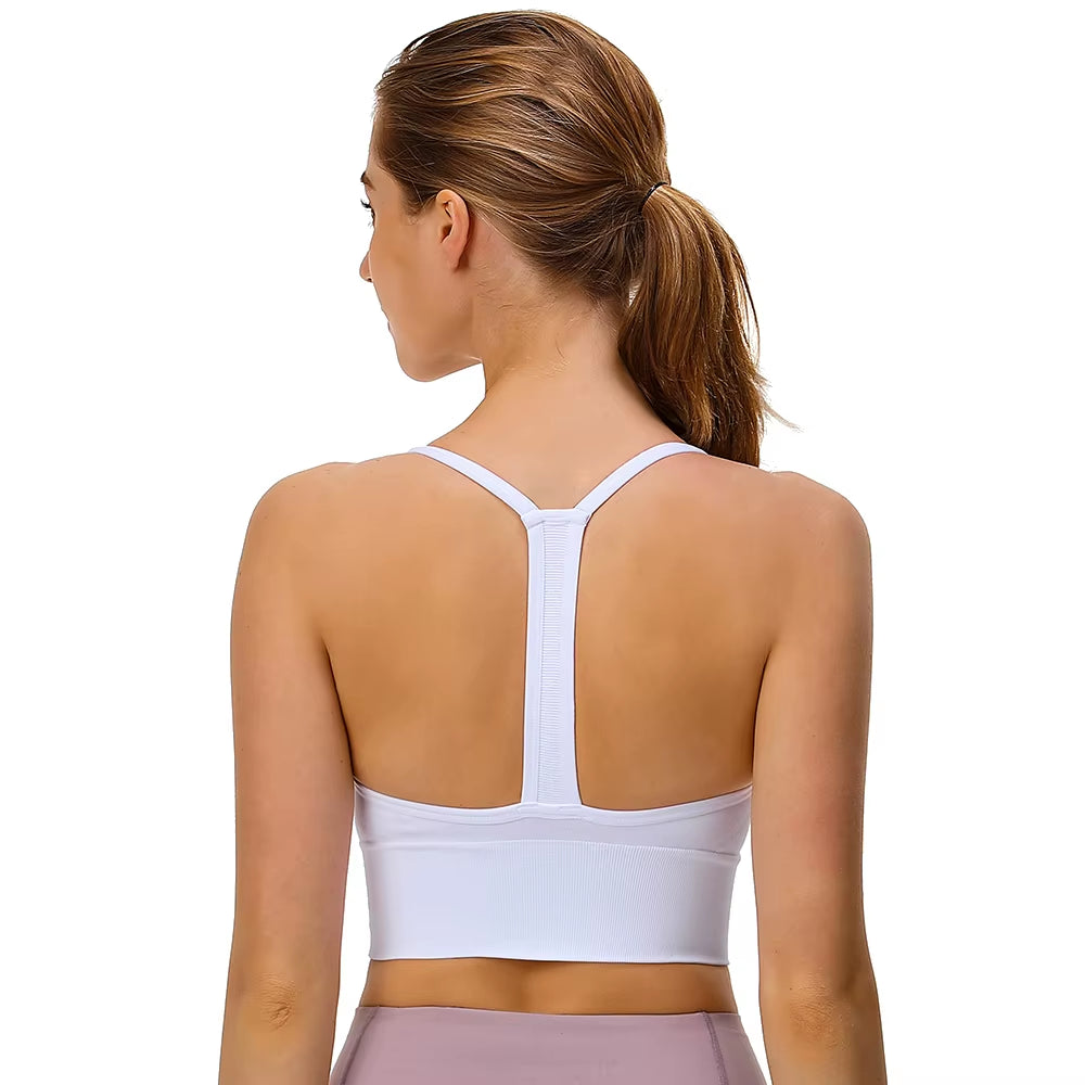 Sports Wear for Women Gym Bra plus Size XXL High Impact Shockproof Wirefree Racerback Running Yoga Workout Top for Fitness