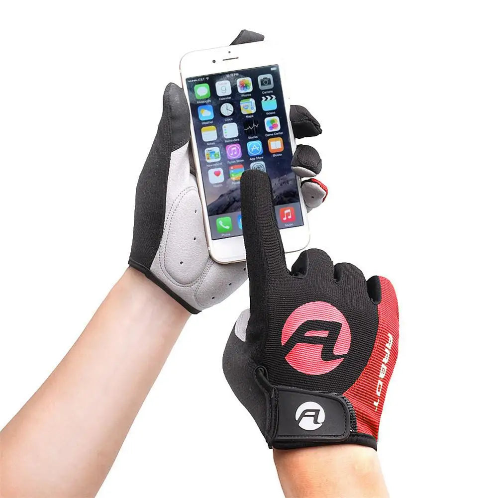 2Pcs MTB Bike Gloves Anti-Skid Sun-Proof High Temperature Resistance Outdoor Cycling Bicycletouch Screen Gloves Bicycle Gloves