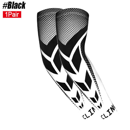 1Pair Sports Cycling Arm Sleeves Anti-Uv Sun Protection Upfarm Compression Cover for Running Basketball Football Fishing