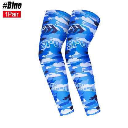 1Pair Sports Cycling Arm Sleeves Anti-Uv Sun Protection Upfarm Compression Cover for Running Basketball Football Fishing