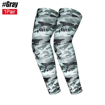 1Pair Sports Cycling Arm Sleeves Anti-Uv Sun Protection Upfarm Compression Cover for Running Basketball Football Fishing