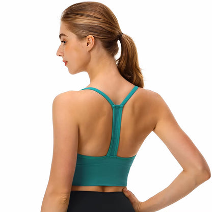 Sports Wear for Women Gym Bra plus Size XXL High Impact Shockproof Wirefree Racerback Running Yoga Workout Top for Fitness