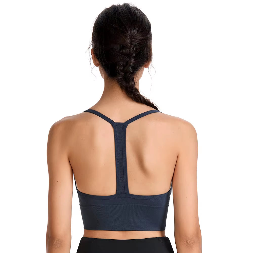 Sports Wear for Women Gym Bra plus Size XXL High Impact Shockproof Wirefree Racerback Running Yoga Workout Top for Fitness